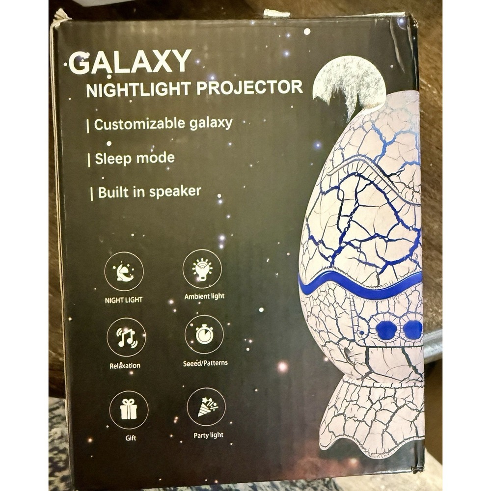 DINOSAUR Star Projector 4 in 1 Galaxy Projector LED Lamp Bluetooth Remote Egg